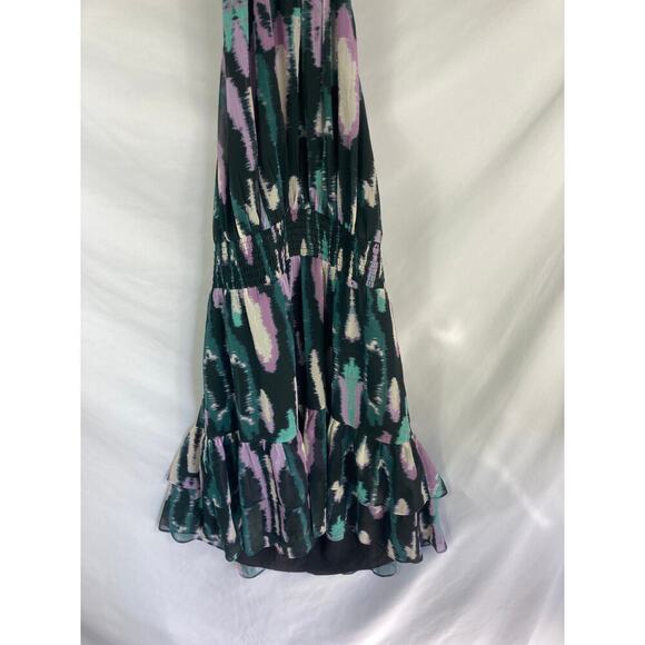 NWT Chelsea28 Abstract Print Halter Tiered dress Size XL - Picture 3 of 7